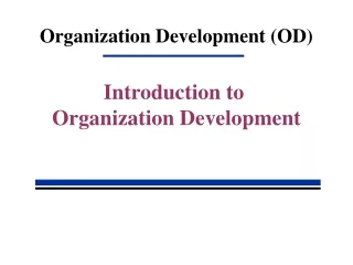 Organization Development (OD)