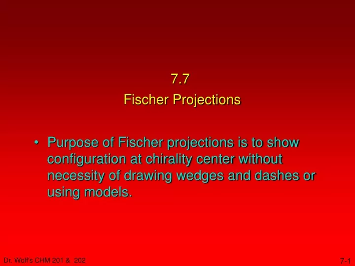 7 7 fischer projections