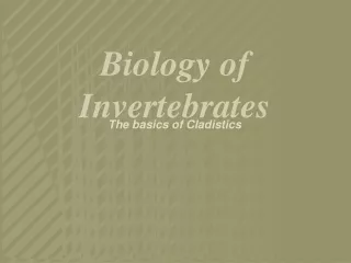 Biology of Invertebrates