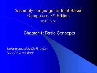 Assembly Language for Intel-Based Computers, 4 th  Edition