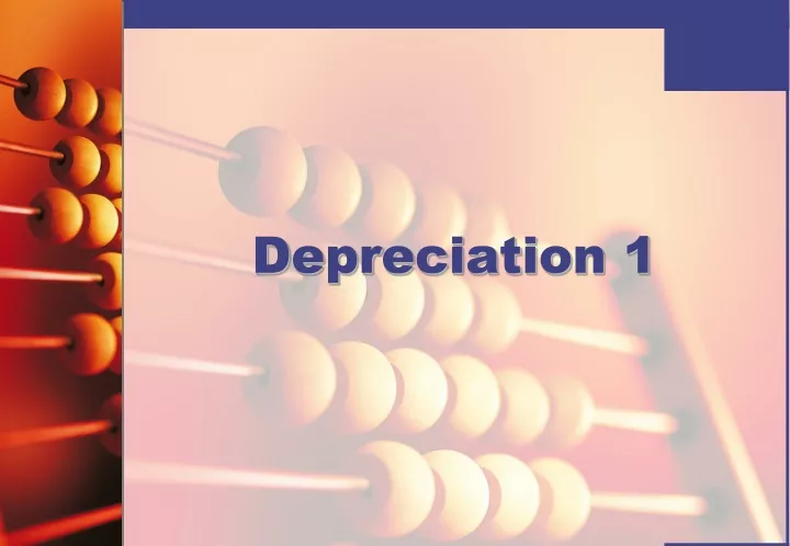 depreciation 1