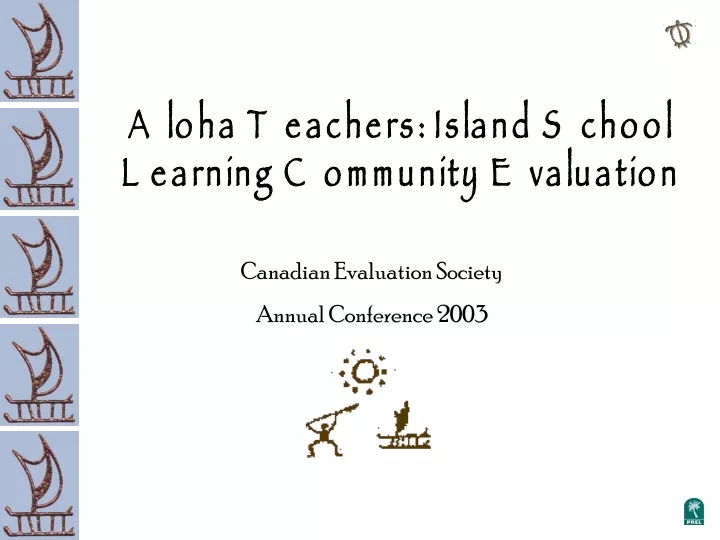 canadian evaluation society annual conference 2003