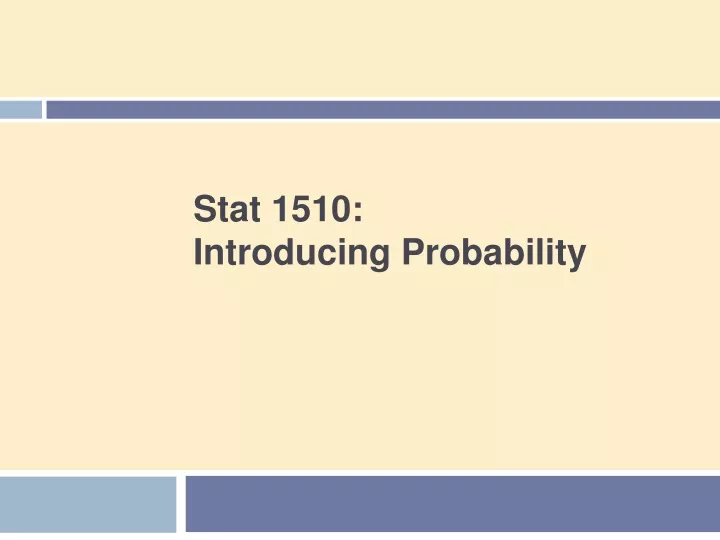 stat 1510 introducing probability