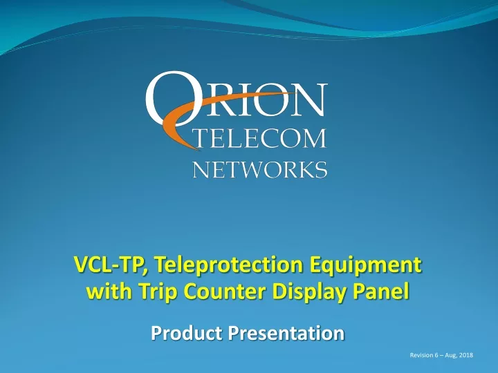 vcl tp teleprotection equipment with trip counter