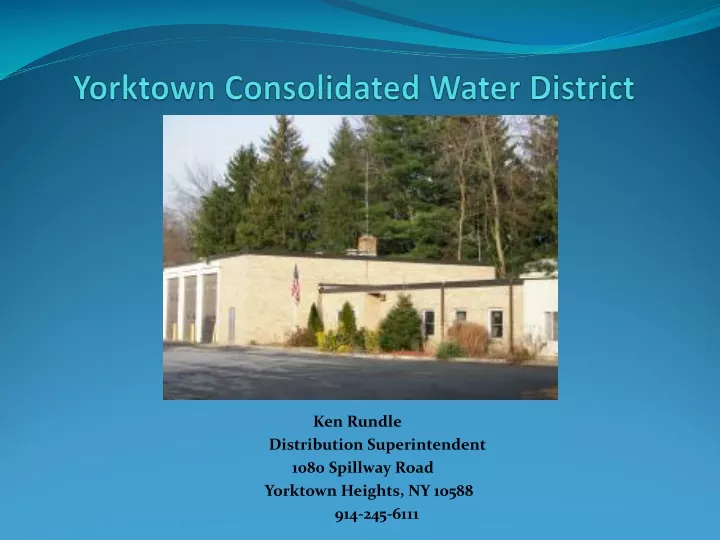 yorktown consolidated water district