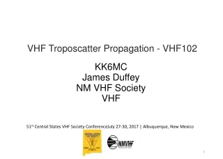 VHF Troposcatter Propagation - VHF102