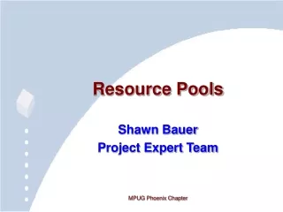 Resource Pools