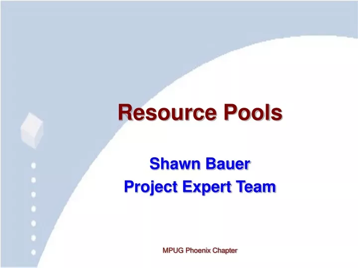 resource pools