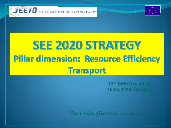 see 2020 strategy pillar dimension resource efficiency transport
