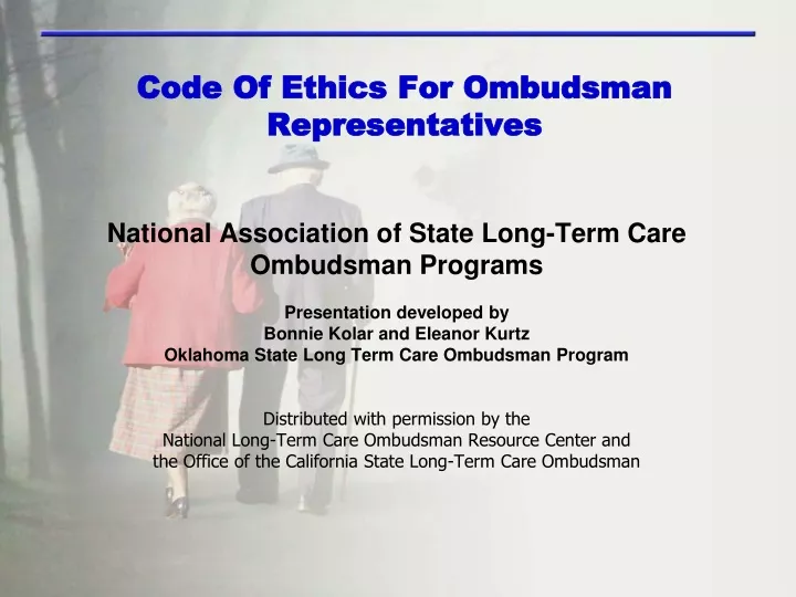 code of ethics for ombudsman representatives