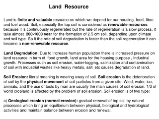 Land  Resource