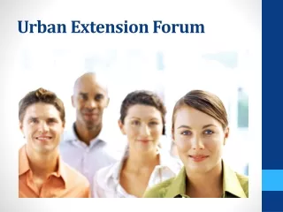 Urban Extension Forum