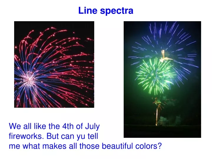 line spectra