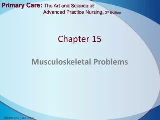 Chapter 15 Musculoskeletal Problems