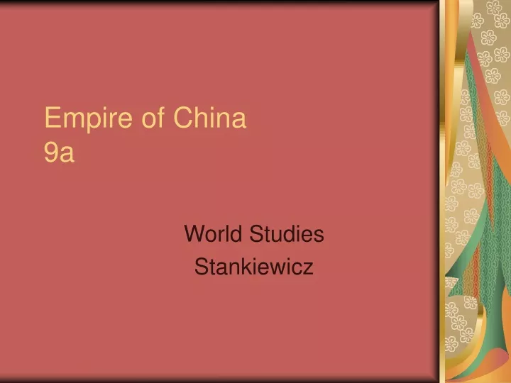 empire of china 9a