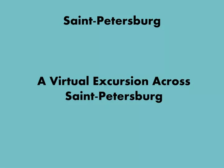 saint petersburg