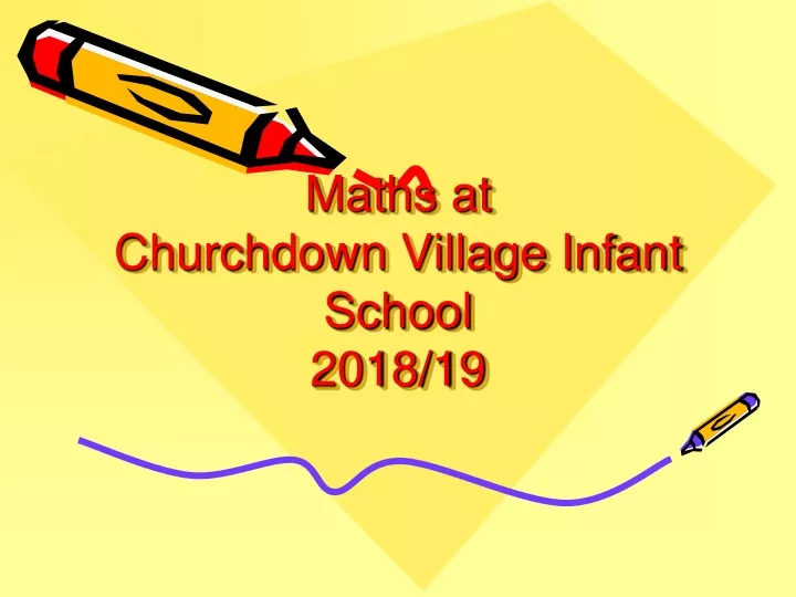 maths at churchdown village infant school 2018 19