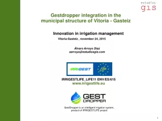 Gestdropper integration in the municipal structure of Vitoria - Gasteiz