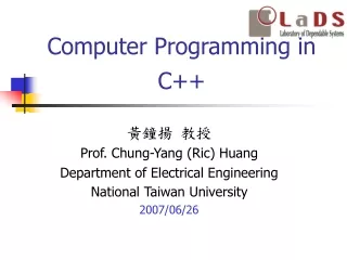 Computer Programming in C++