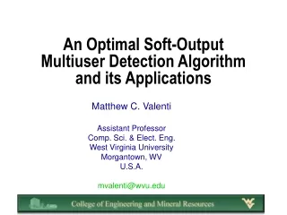 An Optimal Soft-Output Multiuser Detection Algorithm and its Applications