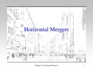 Horizontal Mergers