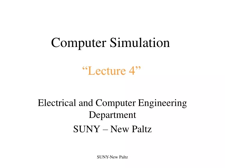 computer simulation