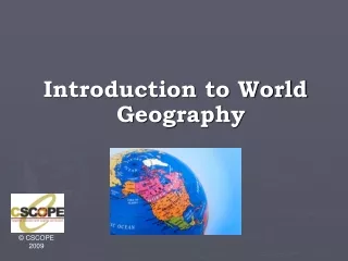 Introduction to World Geography