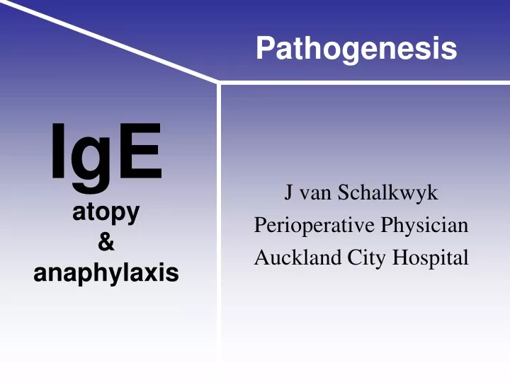 ige atopy anaphylaxis