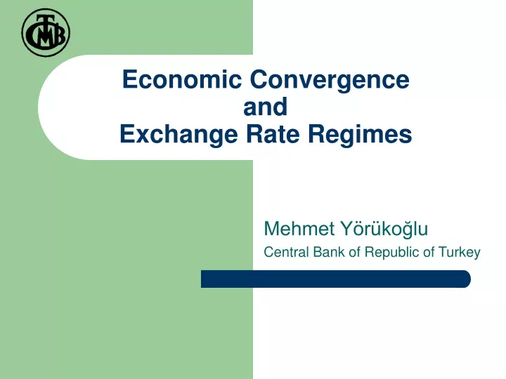 economic convergence and exchange rate regimes