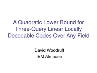A Quadratic Lower Bound for Three-Query Linear Locally Decodable Codes Over Any Field