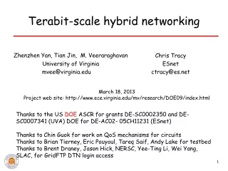 Terabit-scale hybrid networking
