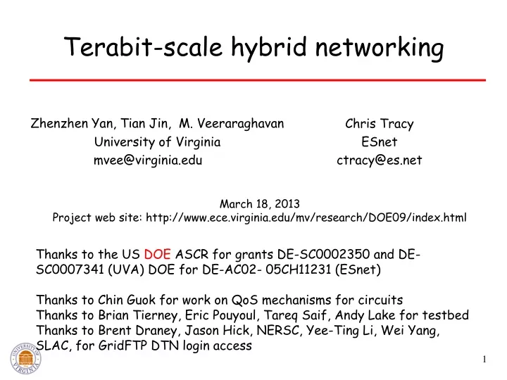 terabit scale hybrid networking