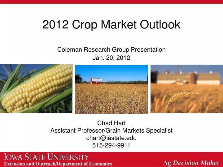 2012 crop market outlook
