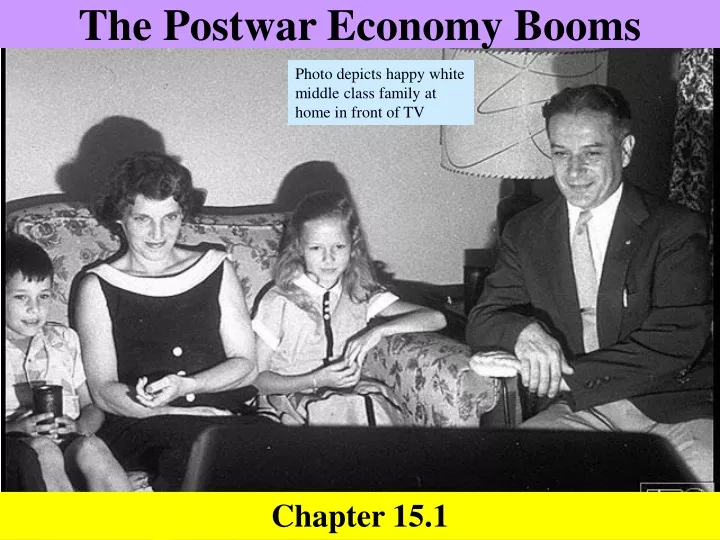 the postwar economy booms