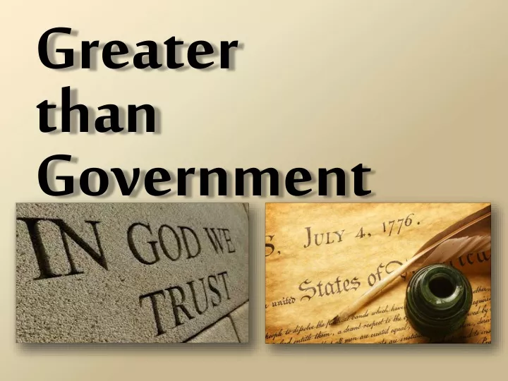 greater than government