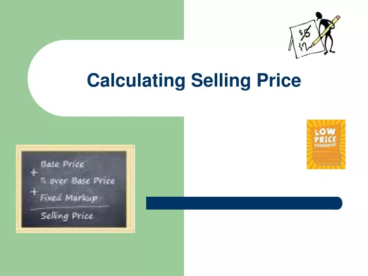 calculating selling price