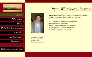 Ryan Whitchurch Resume