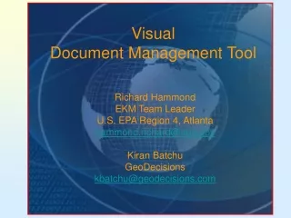 Visual Document Management Tool