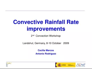 Convective Rainfall Rate improvements