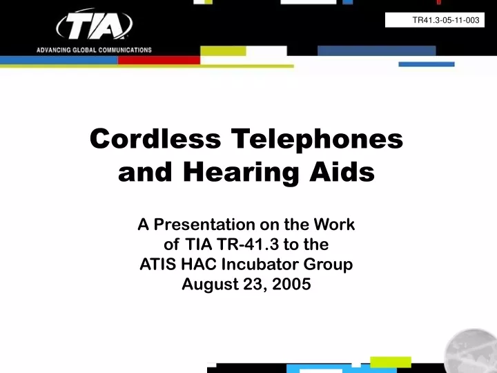 cordless telephones and hearing aids