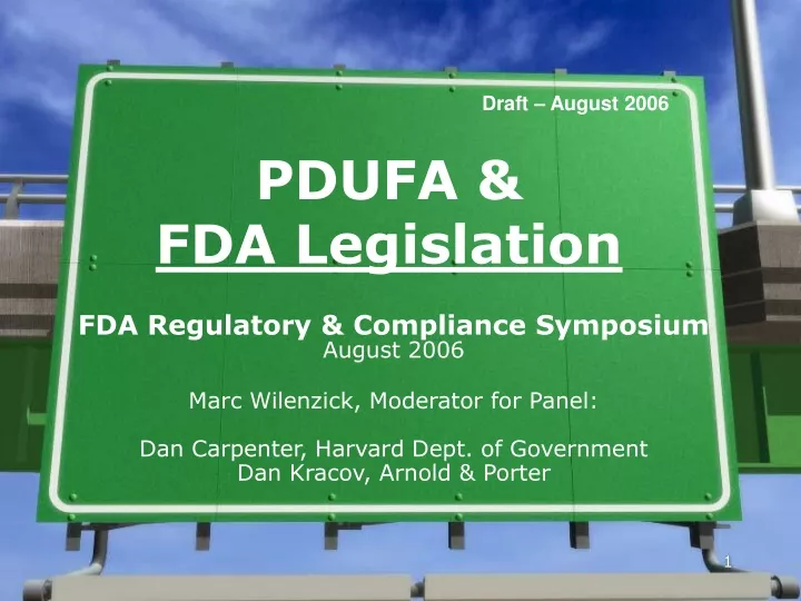 pdufa fda legislation