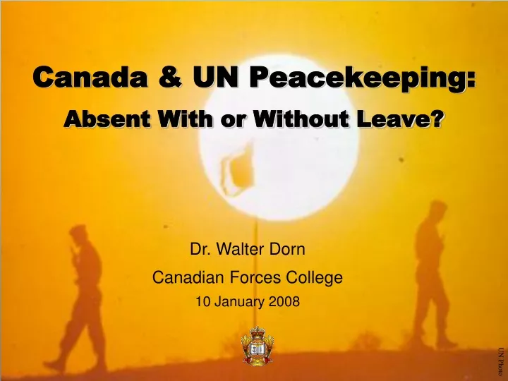 canada un peacekeeping absent with or without leave