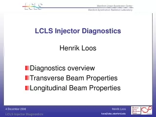LCLS Injector Diagnostics