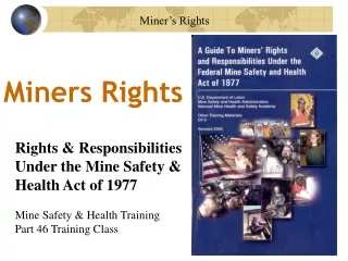 Miners Rights