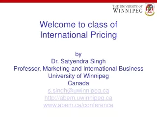 Factors Affecting International Pricing…