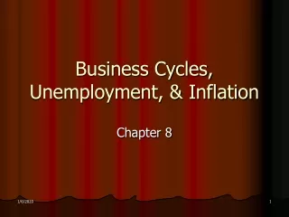 Business Cycles, Unemployment, &amp; Inflation
