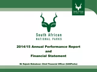 2014/15 Annual Performance Report and  Financial Statement