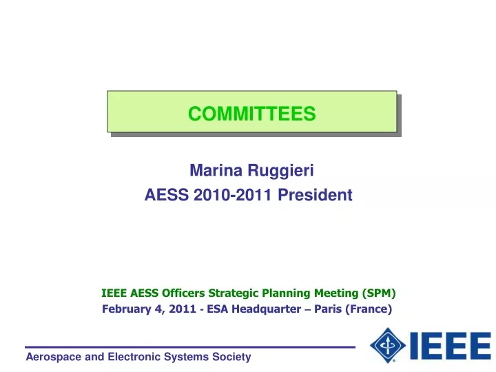 committees marina ruggieri aess 2010 2011