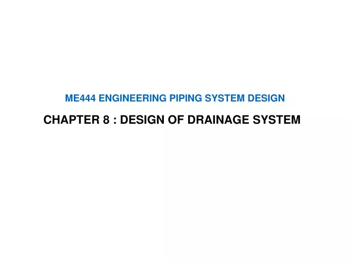 me444 engineering piping system design