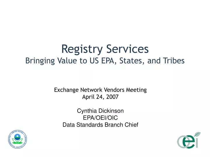 registry services bringing value to us epa states